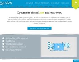 Signable logo